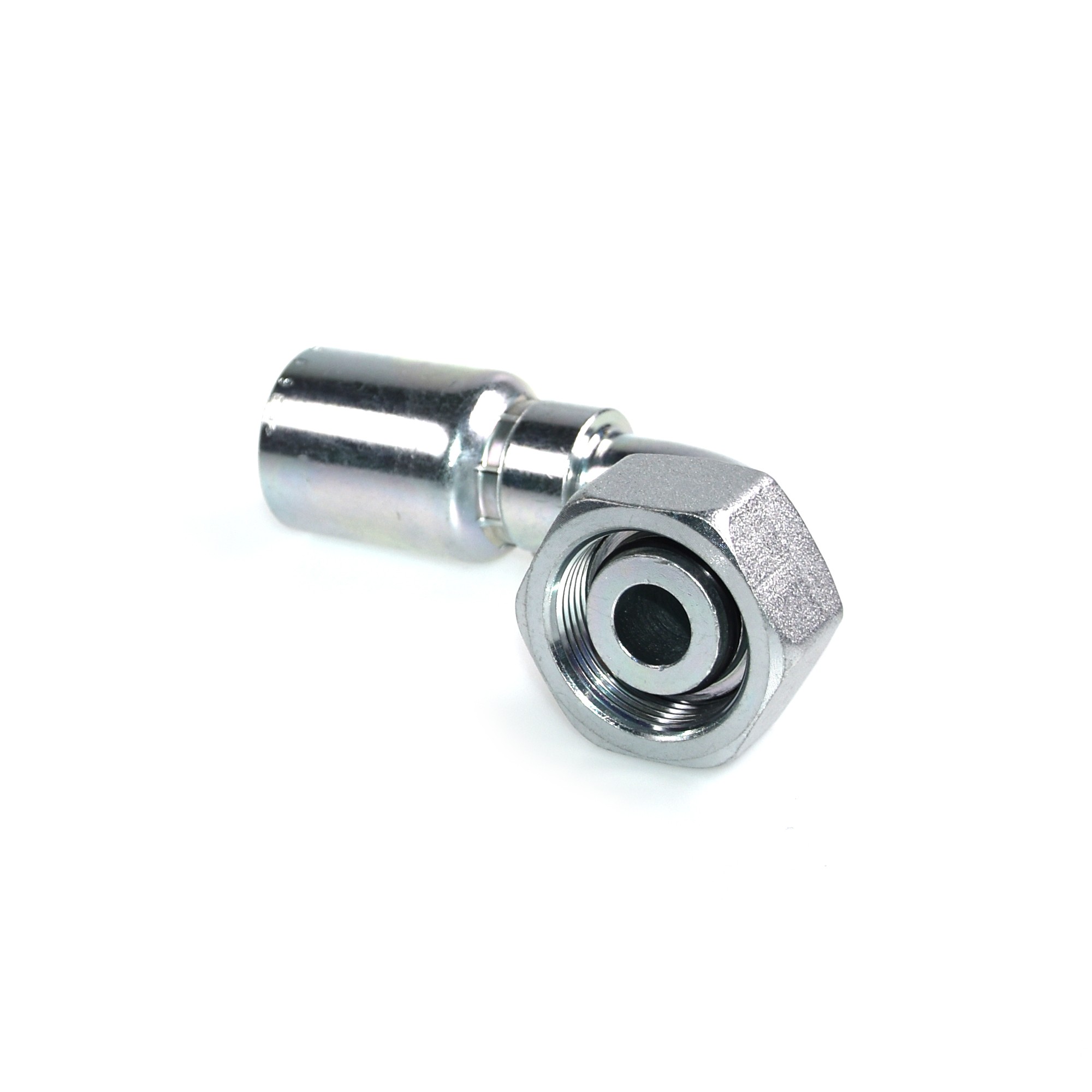 8 An Straight Hose End Push Lock Tite Fitting Jic Black 